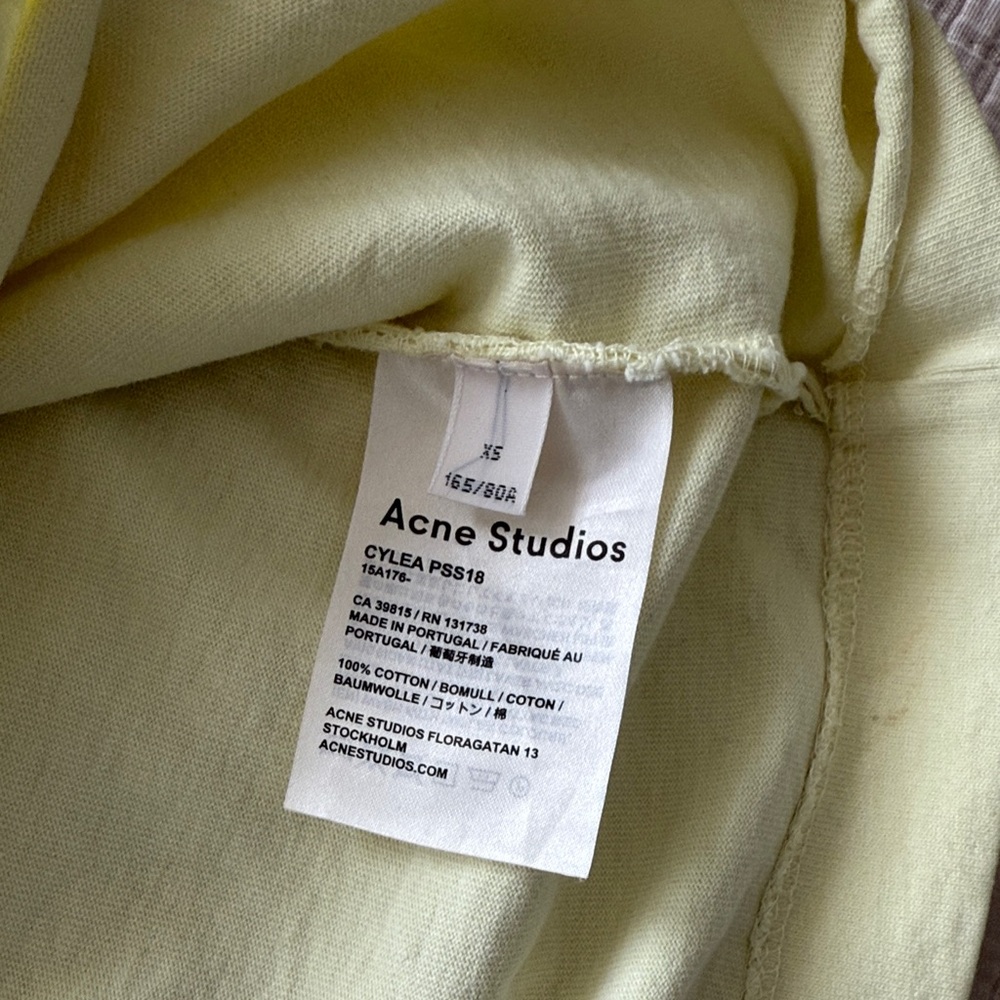Acne Light Cream Tee - Picture 6 of 6